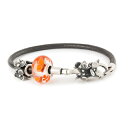 【新作】トロールビーズ Trollbeads フラワー フェアリー レザーブレスレット Flower Fairy Leather Bracelet セット Set ギフト Gift チェーン Chain リミテッドエディション Limited Edition 限定版 レザーコード シルバー ガラス ビーズ 留め具 スターターセット