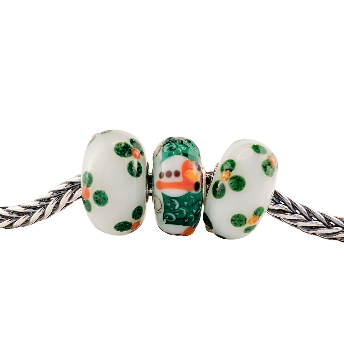 トロールビーズ Trollbeads スノーマンハグ Snowman Hug ウィンターユニーク2025 Winter Uniques 2025