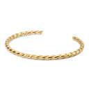 トロールビーズ Trollbeads ツイステッドゴールドプレーテッドバングル Twisted Gold Plated Bangle ユニセックス Unisex XXS/ XS/ S/ M/ L