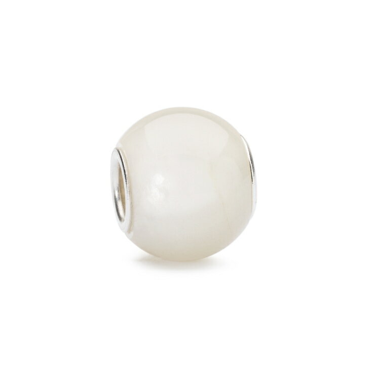 トロールビーズ Trollbeads ラウンドホワイトムーンストーン Round White Moonstone 天然石 Gemstone ビーズ Beads