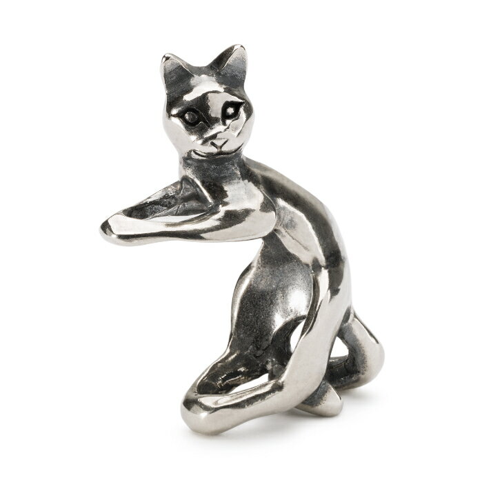 トロールビーズ Trollbeads プレイフルキャット Playful Cat シルバー Silver ビーズ Beads ハーモニーハーベスト Harmony Harvest