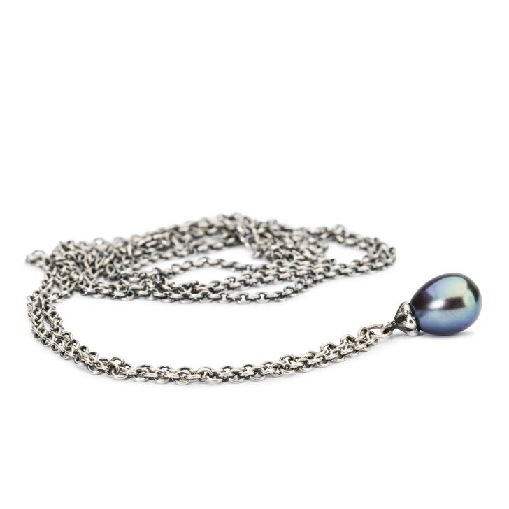 トロールビーズ Trollbeads ピーコックパールネックレス Fantasy Necklace with Peacock Pearl シルバー Silver 淡水パール Freshwater Pearl チェーン Chain 60cm/ 70cm/ 80cm/ 90cm/ 100cm/ 110cm/ 120cm 長さ選択可能 レディース メンズ 兼用 ユニセックス ギフト Gift