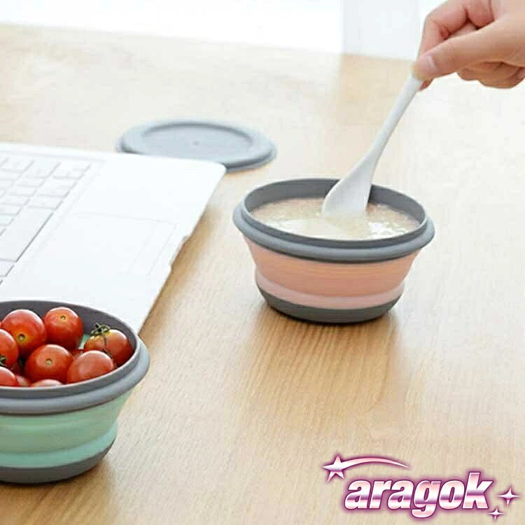 【全品5%ポイント】旅行 蓋つき 3点セット コンパクト シリコンボウル 折り畳み食...