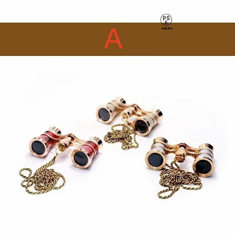 TR online storeの【全品2点で5%OFF】双眼鏡 オペラグラス 3倍 ハンドル付き コンパクト 小型 観劇 観賞 観戦 ミュージカル コンサート ライブ 高級感 おしゃれ｜アングル2