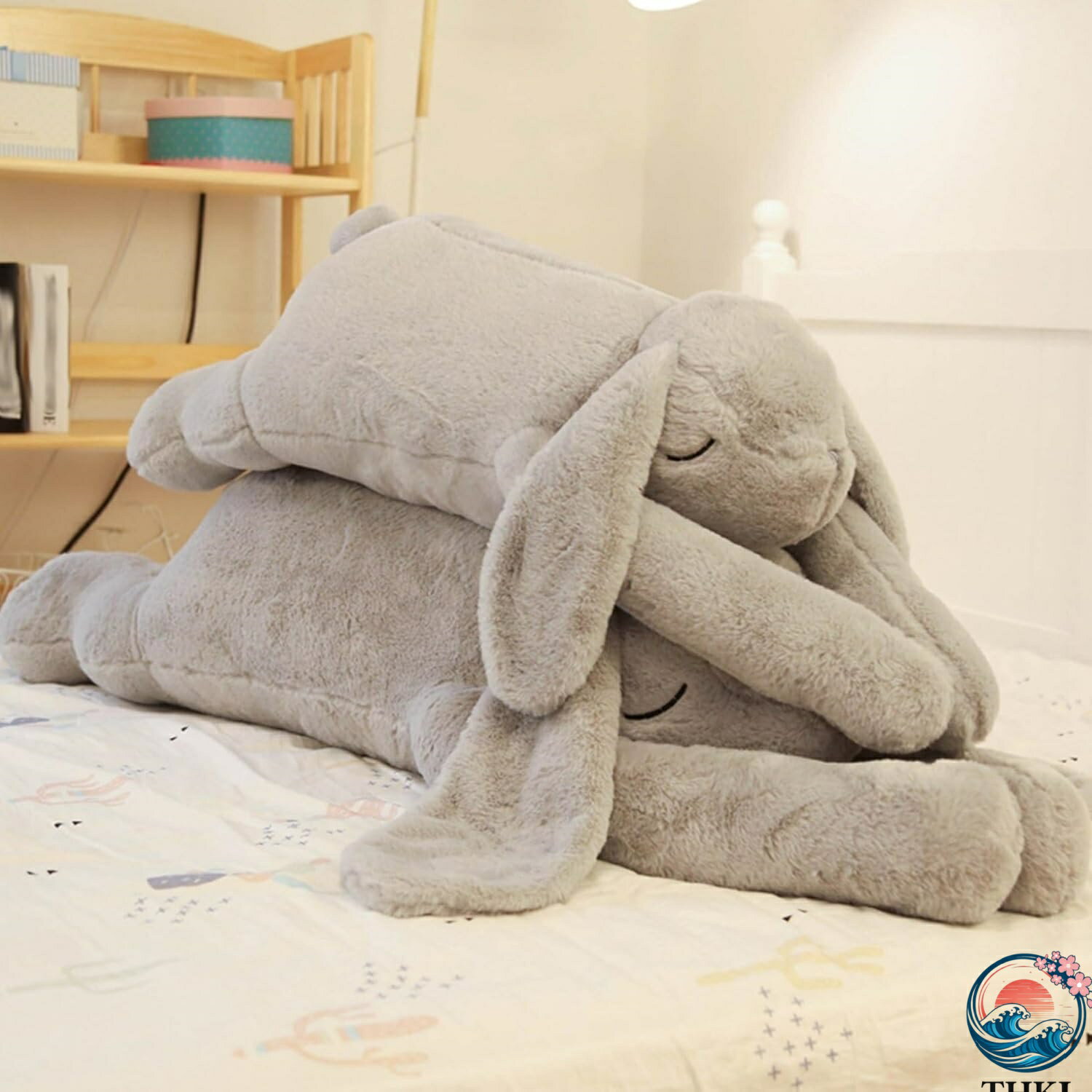 ウサギぬいぐるみ 兎抱き枕 1.2m 特大 かわいい ロングアーム 眠る姿 うさぎおもちゃ 長い 可愛い抱き枕 ふわふわぬいぐるみ 癒される 萌え萌え キュット 背もたれ 子ども 家族 お誕生日 クリ 3