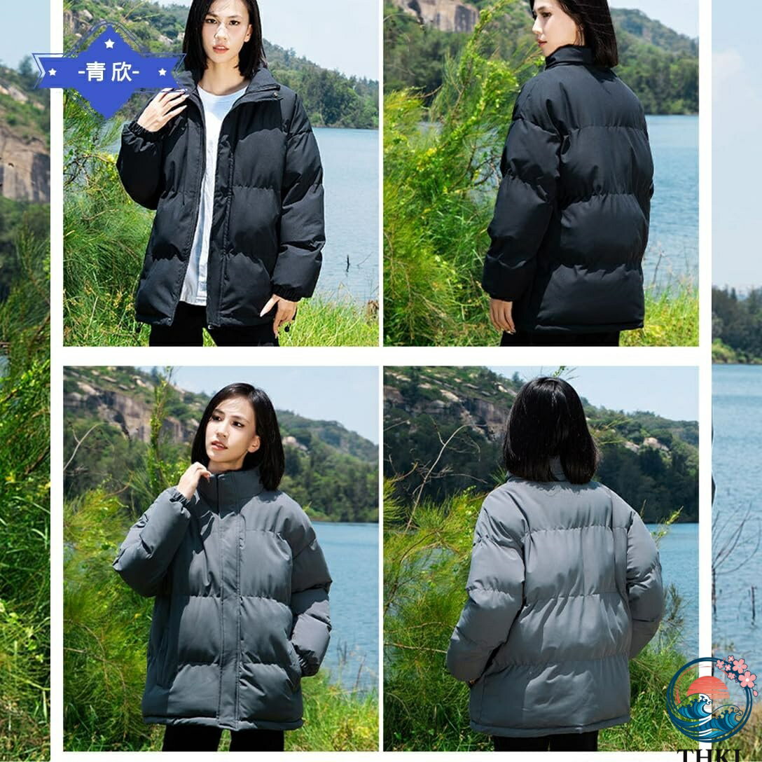 中綿ジャケット メンズ ダウンジャケット 冬服 レディース コート おしゃれ 柔らかい 保温 防寒防風 中綿 暖かい 無地 ゆったり ダウンコート 男女兼用 アウター カジュアル アウトドア 通学通勤
