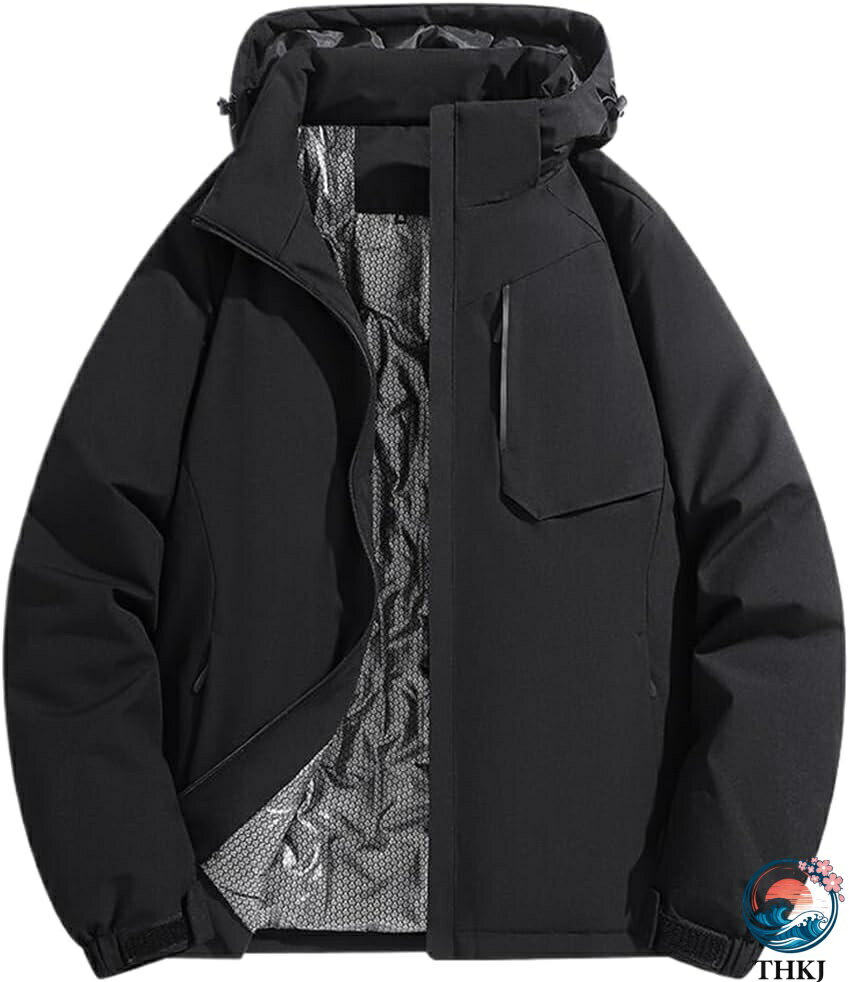 中綿ジャケット メンズ ダウンジャケット 防寒 保温 ダウンコート ショート フード...