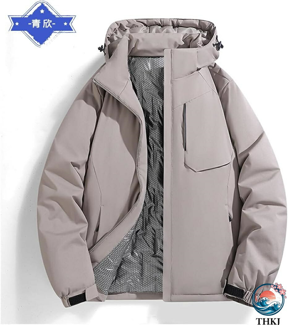 中綿ジャケット メンズ ダウンジャケット 防寒 保温 ダウンコート ショート フード付き 大きいサイズ 軽量 おしゃれ アウトドア ジャケット 暖かい カジュアル スポーツ 登山 通勤通学 春服 秋