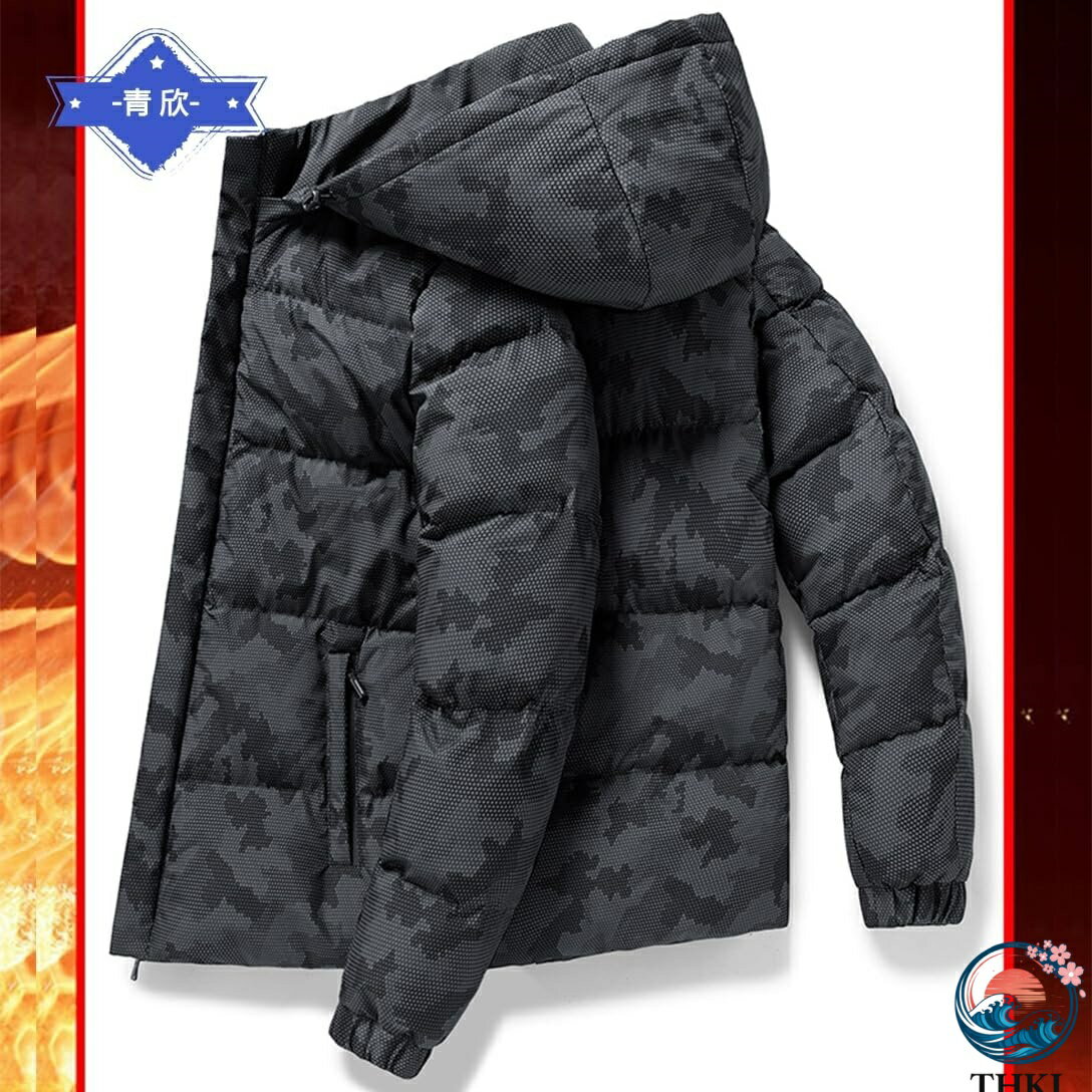 中綿ジャケット メンズ ダウンジャケット 防寒 保温 ダウンコート ショート フード付き 大きいサイズ 軽量 アウトドア ジャケット おしゃれ 暖かい カジュアル スポーツ 登山 通勤通学 春服 秋