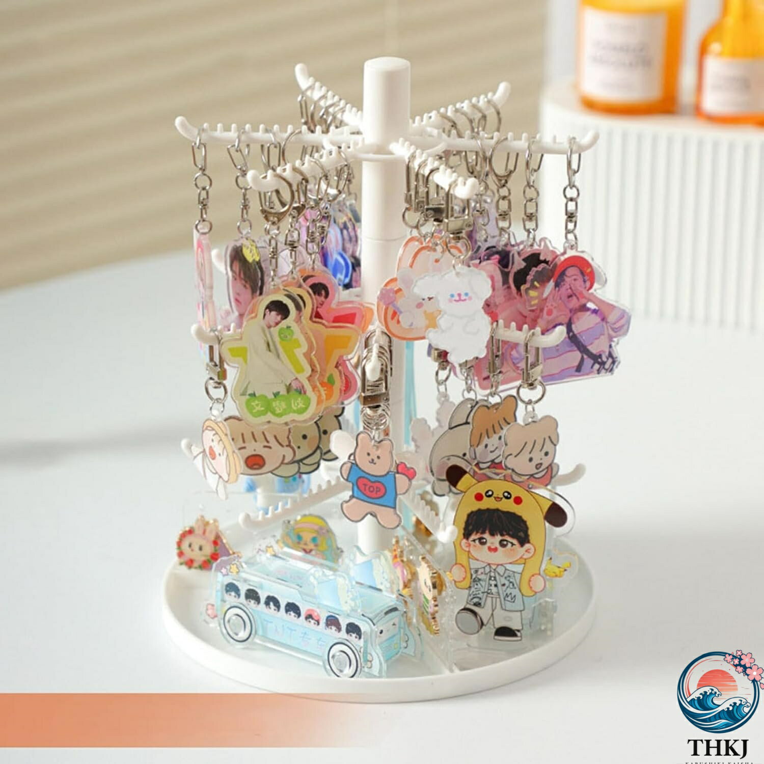 [5% Points on All Items] Jewelry Stand for Women / Earring Holder, Acrylic Plate, Necklace & Bracelet Hanger, Large Capacity, Display Storage, Popular, Space-Saving, Earring Storage, Small Item Tray, Display, Gift, Sunglasses Storage
