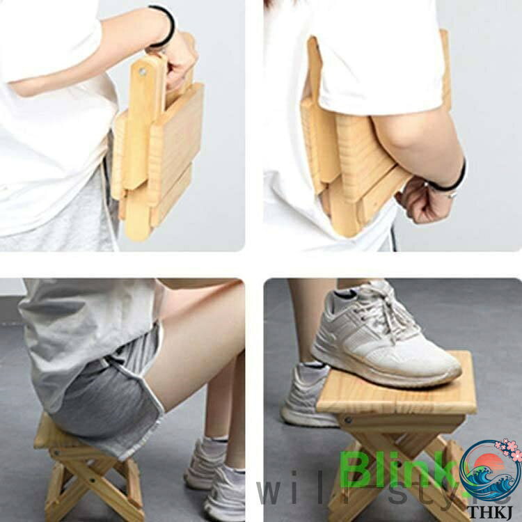 【全品5%ポイント】木製 スツール 折りたたみ 完成品 椅子 キッズ 角型 ロースツール 子供用 イス ミニスツール 小さい 天然木 花台 低い椅子 ウッドスツール 幼児 [2]