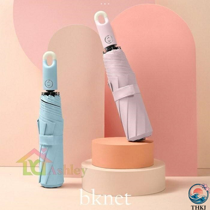 【全品5%ポイント】折りたたみ傘 8本骨 自動開閉 ワンタッチ カラビナ付き 完全遮...
