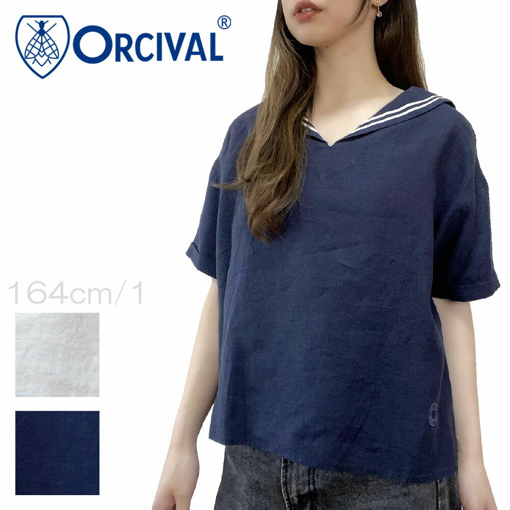 お値下げしました。Orcival リネン 半袖トップス France 1 青 楽天市場】orcival リネン(シャツ・ブラウス|トップス
