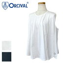 【2025SS】 Orcival オーシバル スリーブレス フレア ブラウス トップス レディース OR-C0422 OEJ(4)