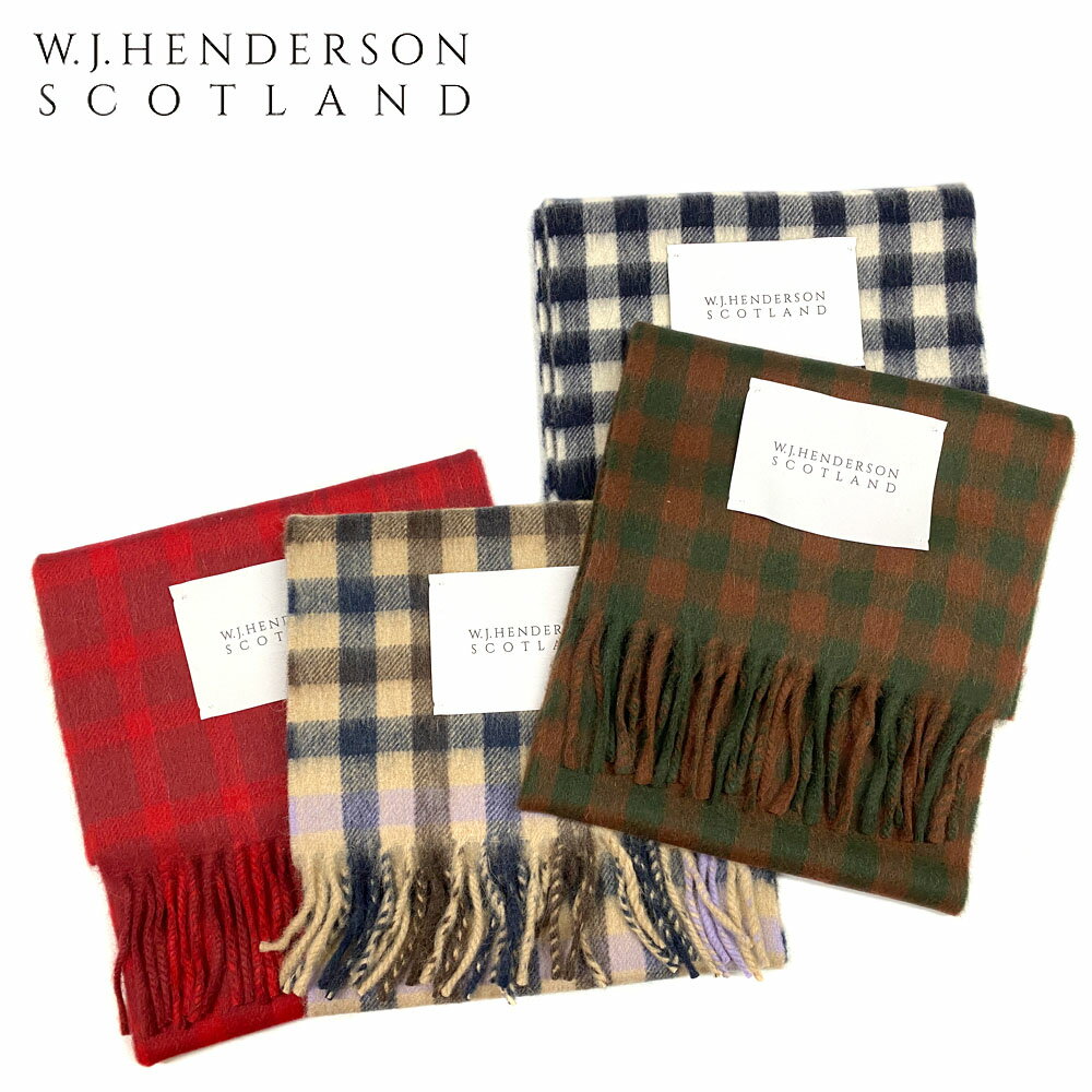 W.J.HENDERSON SCOTLANDチェック マフラー Unisex