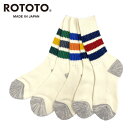 【SALE】【2023AW】RoToTo【ロトト】COARSE RIBBED OLDSCHOOL CREW SOCKS(メンズ レディース)【R1255】