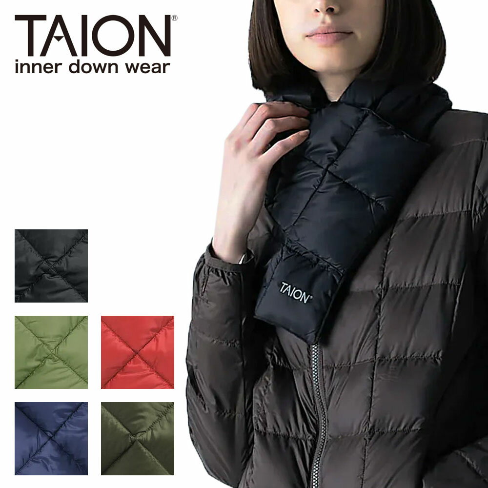 【SALE】【2025AW】TAION タイオン ダウンマフラー ユニセックス 201A
