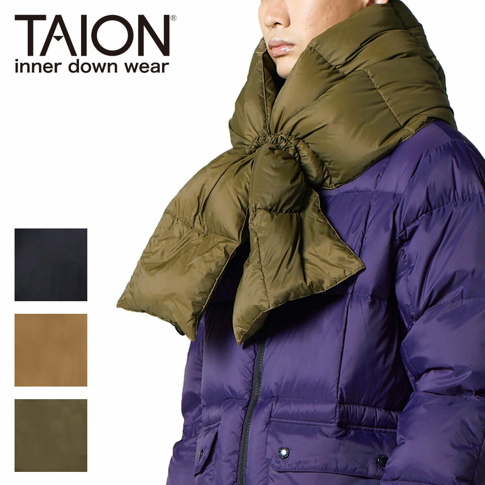 【2025AW】TAION タイオン マウンテン ボリューム ダウンマフラー ユニセックス R201VMT