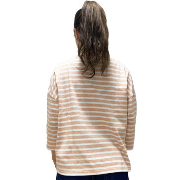Orcival【オーチバル】コットンロード ボートネック七分袖Tシャツ Lady's【B459】