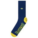 DEATHWISH デスウィッシュ CROWN SOCKS (NAVY) ソックス 靴下