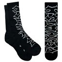 y2023SPRINGzDEATHWISH fXEBbV HEAVY SOCKS (BLACK) \bNX CyXP[g{[h/XP{[/SKATEBOARDz