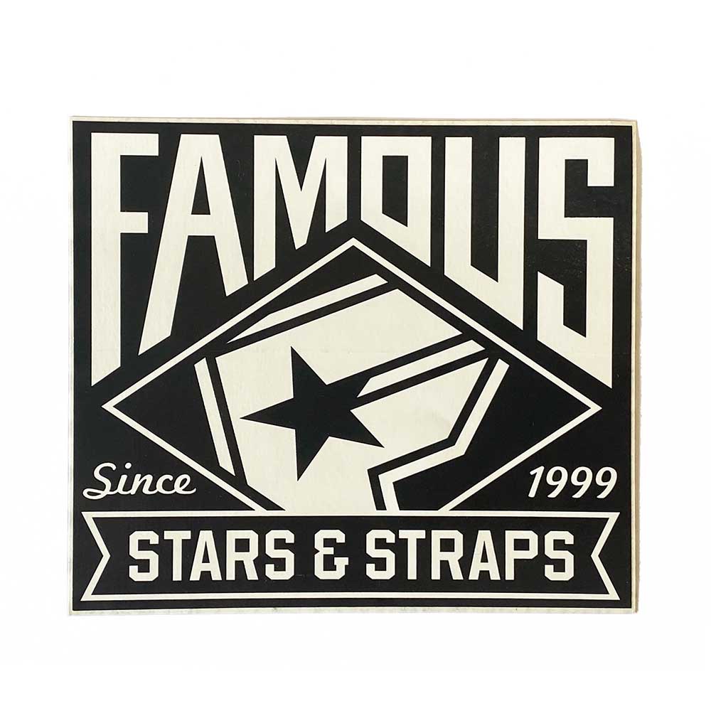 FAMOUS STARS AND STRAPS (եޥ ɥȥåץ) 12.410.9cm STICKER ƥå 1ʡڥȥܡ/ܡ/SKATEBOARD