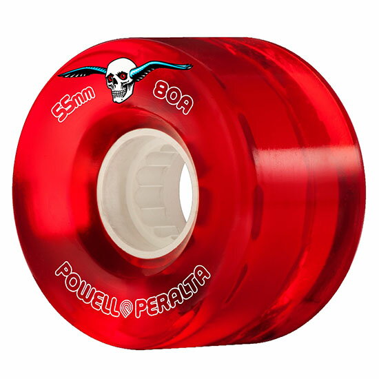 59mm 80A POWELL PERALTA pEGEy^ (RED CLEAR) CRUISER Skateboard Wheels 4pk \tgEB[ SOFT N[U[tB}[pyXP[g{[h/XP{[/SKATEBOARDz