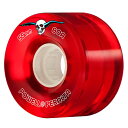 59mm 80A POWELL PERALTA パウエル ペラルタ (RED CLEAR) CRUISER Skateboard Wheels 4pk ソフトウィール SOFT クルーザーフィルマー用【スケートボード/スケボー/SKATEBOARD】