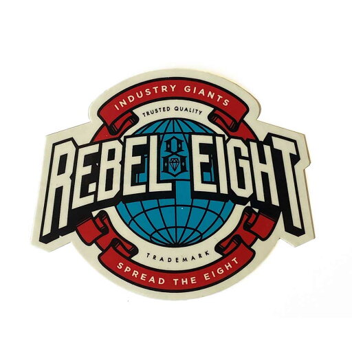 REBEL8 レベルエイト 9×7.4cm SPREAD THE EIGHT STICKER ステッカー 1枚価格 REBEL8 レベルエイト 9×7.4cm SPREAD THE EIGHT STICKER ステッカー 1枚価格