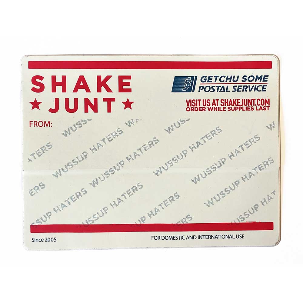 SHAKE JUNT(VF[NWg) 12.7~9.5cm POSTAL STICKER XebJ[ 1iyXP[g{[h/XP{[/SKATEBOARDz