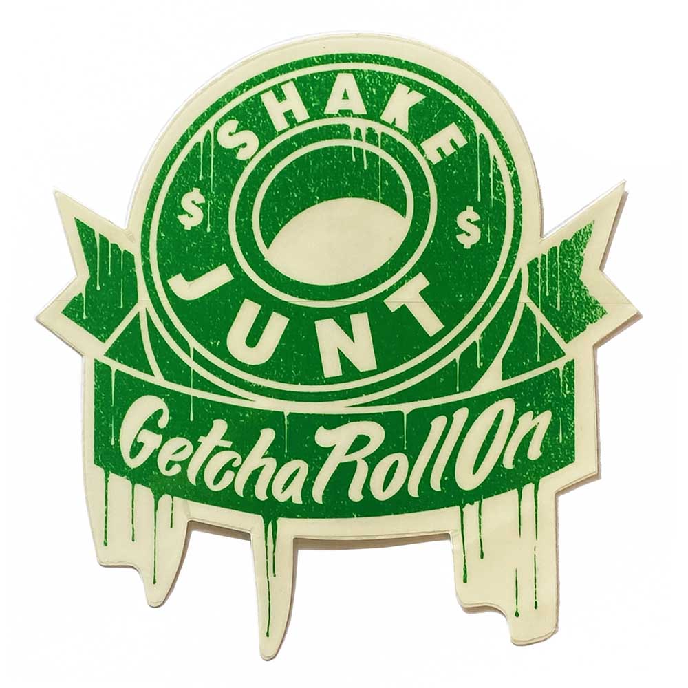 SHAKE JUNT(シェークジャント) 13×12cm Getcha Roll On STICKER ステッカー 1枚価格【スケートボード/スケボー/SKATEBOARD】