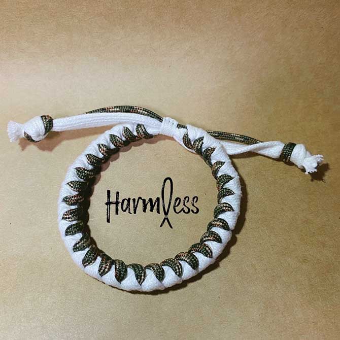 Harmless(ハームレス) BRACELET -Seashore- (OFF WHITE/CAMO) ブレスレット アクセサリー 無害