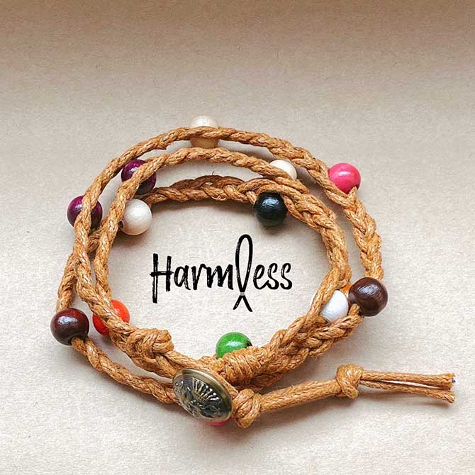 Harmless(ハームレス) BRACELET -Shell 2- (CAMEL) Necklace ブレスレット ネックレス 2WAY アクセサリー 無害