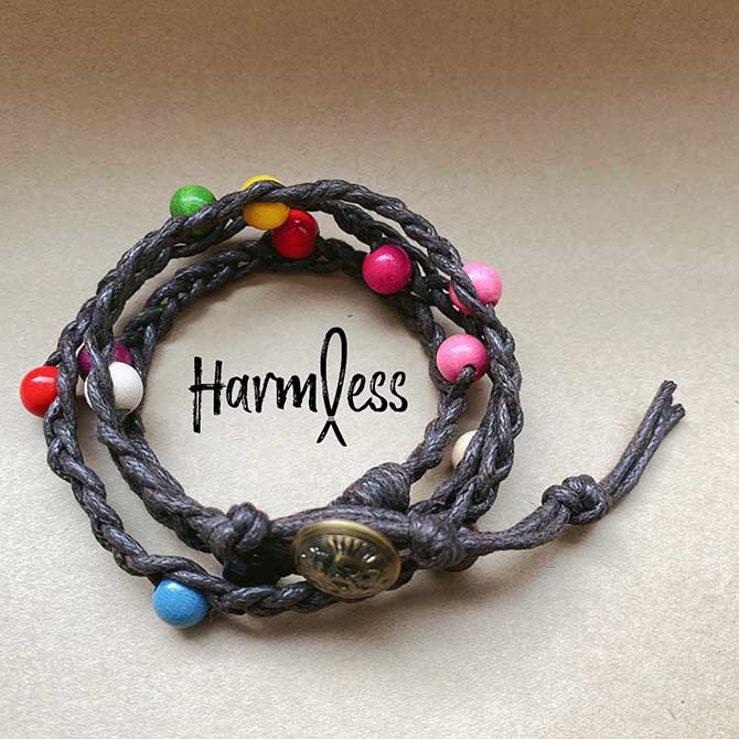 Harmless(ハームレス) BRACELET -Shell 2- (DARK BROWN) Necklace ブレスレット ネックレス 2WAY アクセサリー 無害