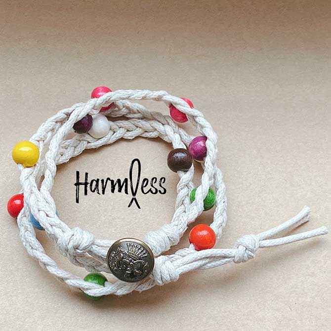 Harmless(ハームレス) BRACELET -Shell 2- (WHITE) Necklace ブレスレット ネックレス 2WAY アクセサリー 無害