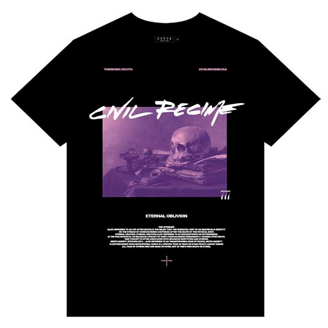 CIVIL REGIME シビル・レジーム (BLACK) ETERNAL OBLIVION TS T-SHIRTS Tシャツ