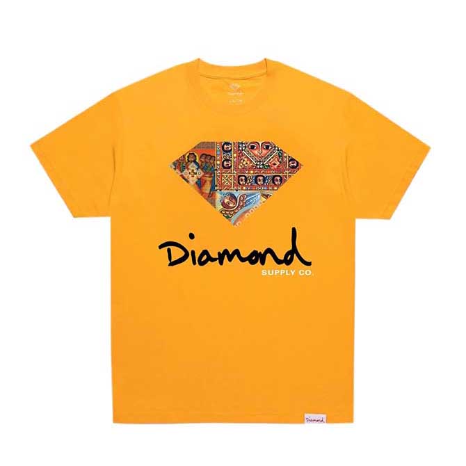 Diamond Supply Co. ダイヤモンド ETHIOPIAN DIAMOND S/S T-SHIRTS (YELLOW) TEE TS 半袖Tシャツ