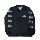 【30%OFF】DOUBLESTEAL ダブルスチール ARM PRINT DOU COACH JACKET コーチジャケット (BLACK)(4)