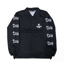 y30%OFFzDOUBLESTEAL _uX`[ ARM PRINT DOU COACH JACKET R[`WPbg (BLACK)