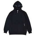 Lサイズ【30%OFF】DOUBLESTEAL ダブルスチール HIGH HOOD ZIP PARKA (BLACK) ジップアップパーカー(4)