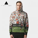 y30%OFFzI LOVE UGLY(ACuAO[) HARLEY HOOD CROWD PRINT PULLOVER (MULTI) vI[o[p[J[ t[hXEFbg