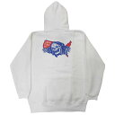 【30 OFF】LURKING CLASS by SKETCHY TANK (ラーキングクラス) L.C.U.S.A. Hoodie Parka (WHITE) プルオーバーパーカー