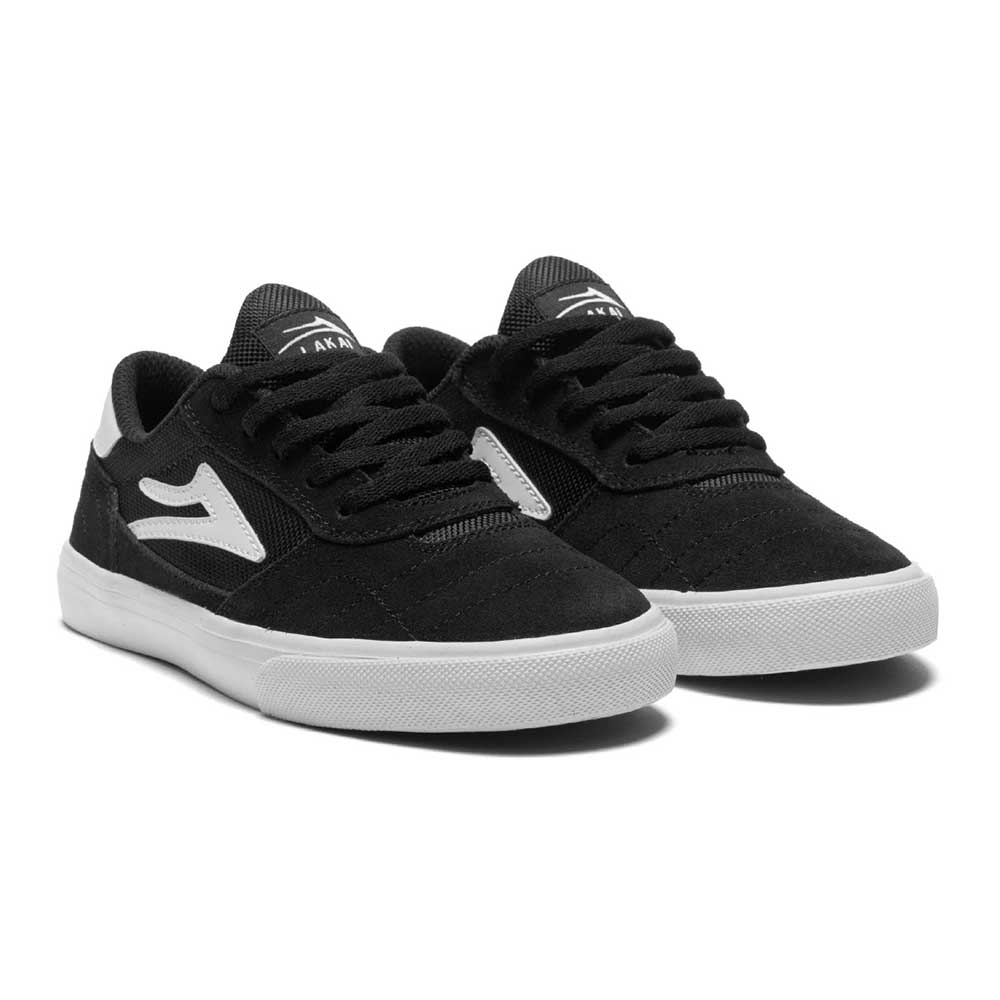 【KIDS/キッズ/レディース】LAKAI ラカイ CAMBRIDGE KIDS BLACK/WHITE SUEDE スニーカー シューズ