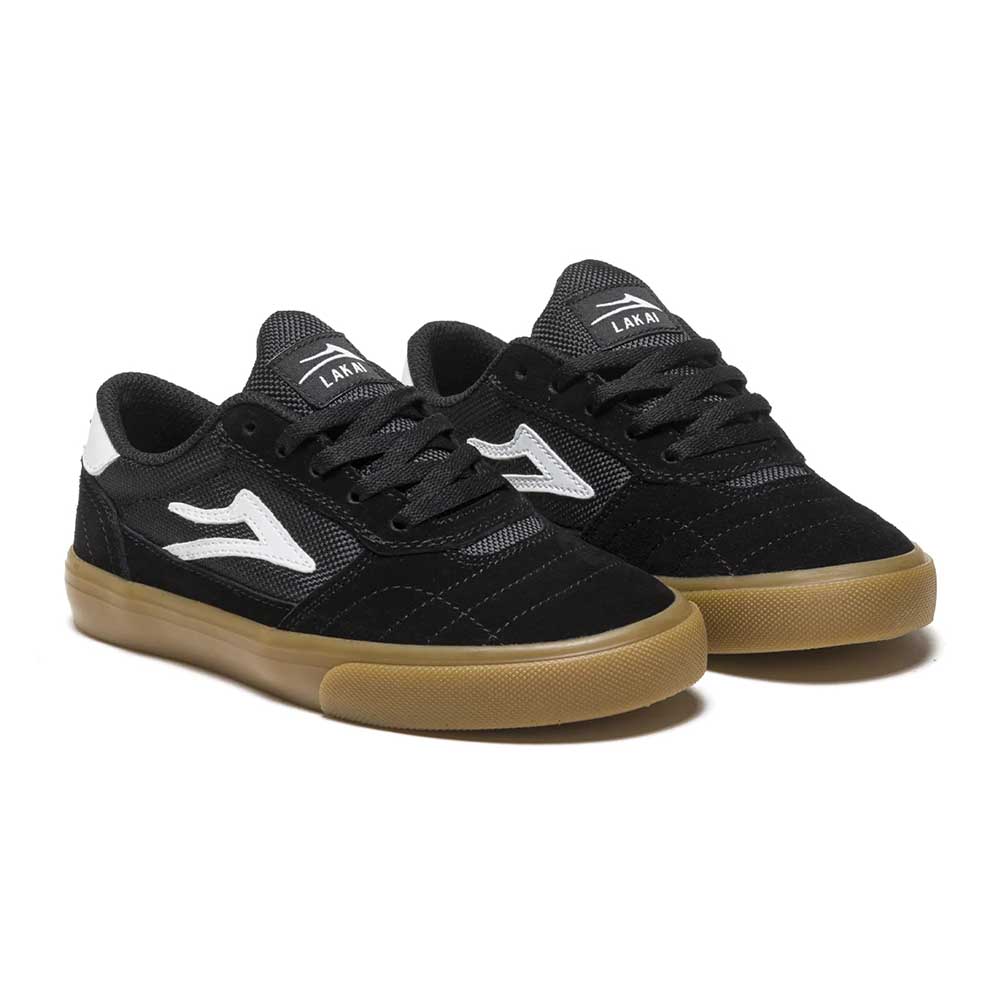 【KIDS/キッズ/レディース】LAKAI ラカイ CAMBRIDGE KIDS BLACK/GUM SUEDE スニーカー シューズ