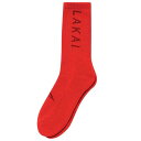 LAKAI(JC) SIMPLE CREW SOCK (RED) \bNX C