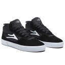 LAKAI JC CAMBRIDGE MID BLACK/WHITE SUEDE Xj[J[ V[Y