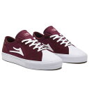 LAKAI JC FLACO II BURGUNDY/WHITE SUEDE Xj[J[ V[Y