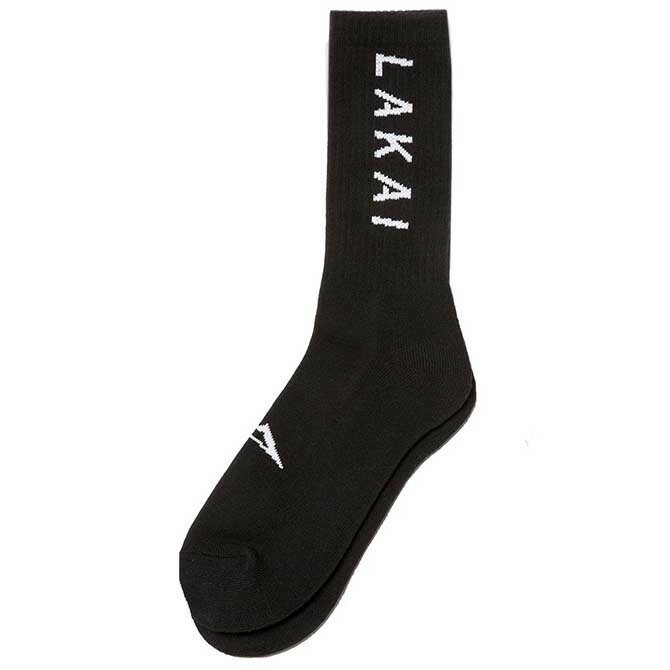 LAKAI(ラカイ) SIMPLE CREW SOCK (BLACK) ソックス 靴下