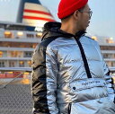 y45%OFFzy󂠂zWANIMApf LEFLAH (t[) vI[o[_EWPbg (SILVER) DOWN JACKET AE^[