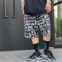 LEFLAH レフラー 6ight 2ack 1gainst pattern short pants（BLACK）ショートパンツ ショーツ